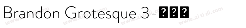 Brandon Grotesque 3字体转换